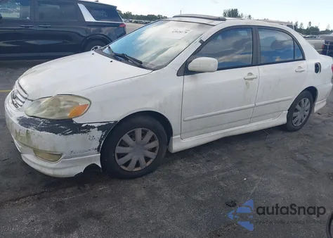 2003 Toyota Corolla S из США, поврежденный, VIN 2T1BR32E83C108692